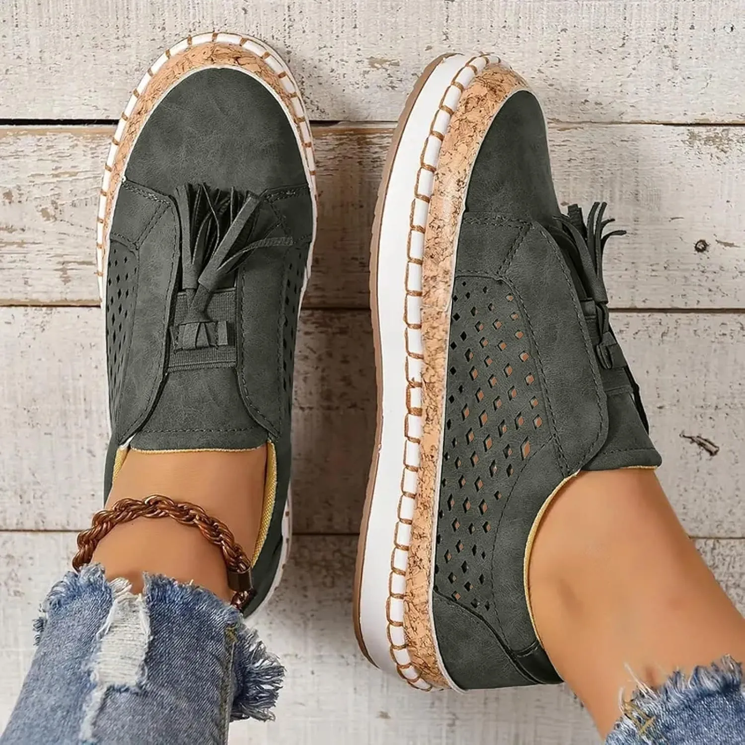 Cathalem Loafers for Women 2024 Libiyi Sneakers Dotmalls Shoes Ultra-Comfy Breathable Sneakers Comfy Orthotic Sneakers