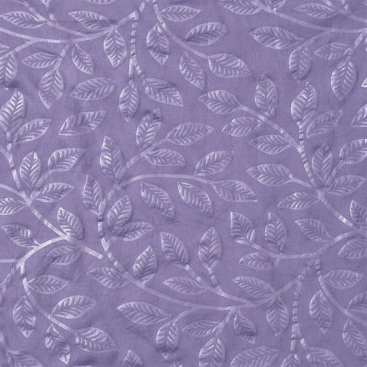 Heart Home Leaf Printed Elastic Stretchable Polyster Chair Cover for Home, Office, Hotels, Wedding Banquet- Pack of 6 (Purple)-50HH0949